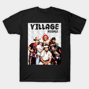 Retro Style Village People Band T-Shirt